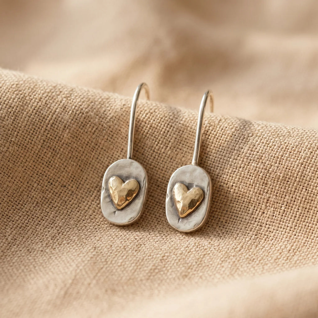 Wren Vintage Heart Earrings