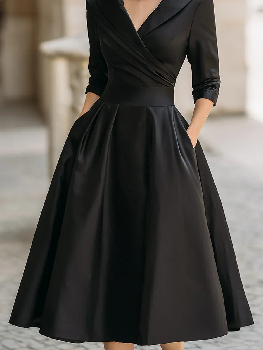 Clara Elegant Satin Dress