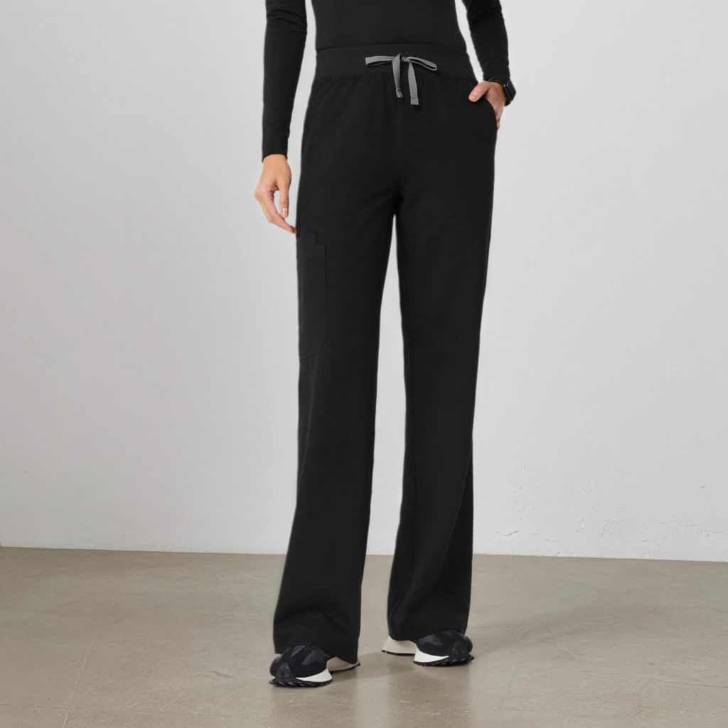 Nora High-Waisted Wide-Leg Utility Pants
