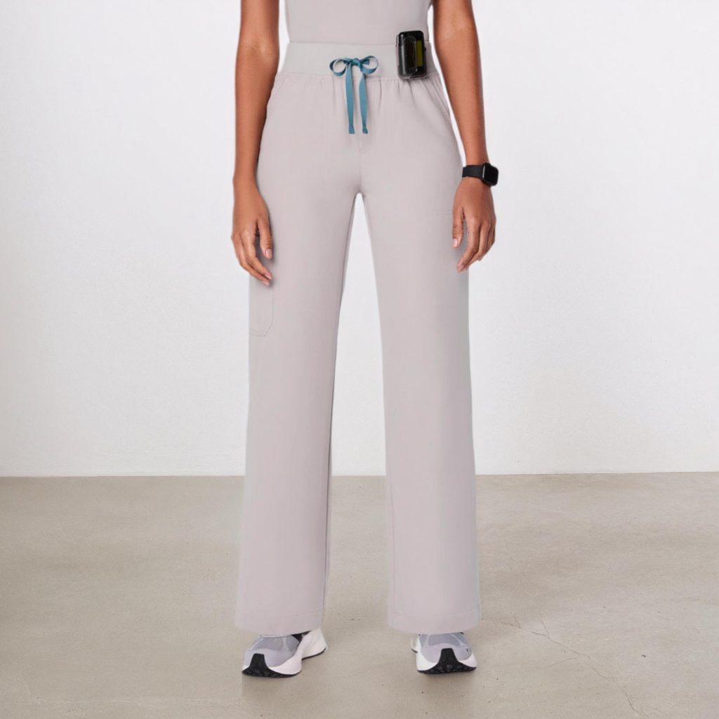 Nora High-Waisted Wide-Leg Utility Pants