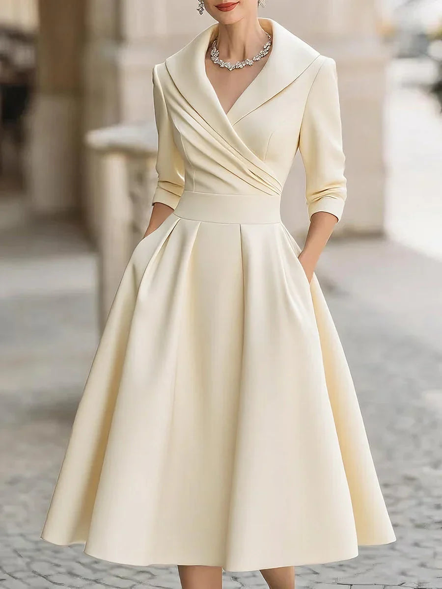 Clara Elegant Satin Dress