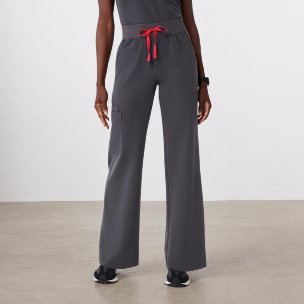 Nora High-Waisted Wide-Leg Utility Pants