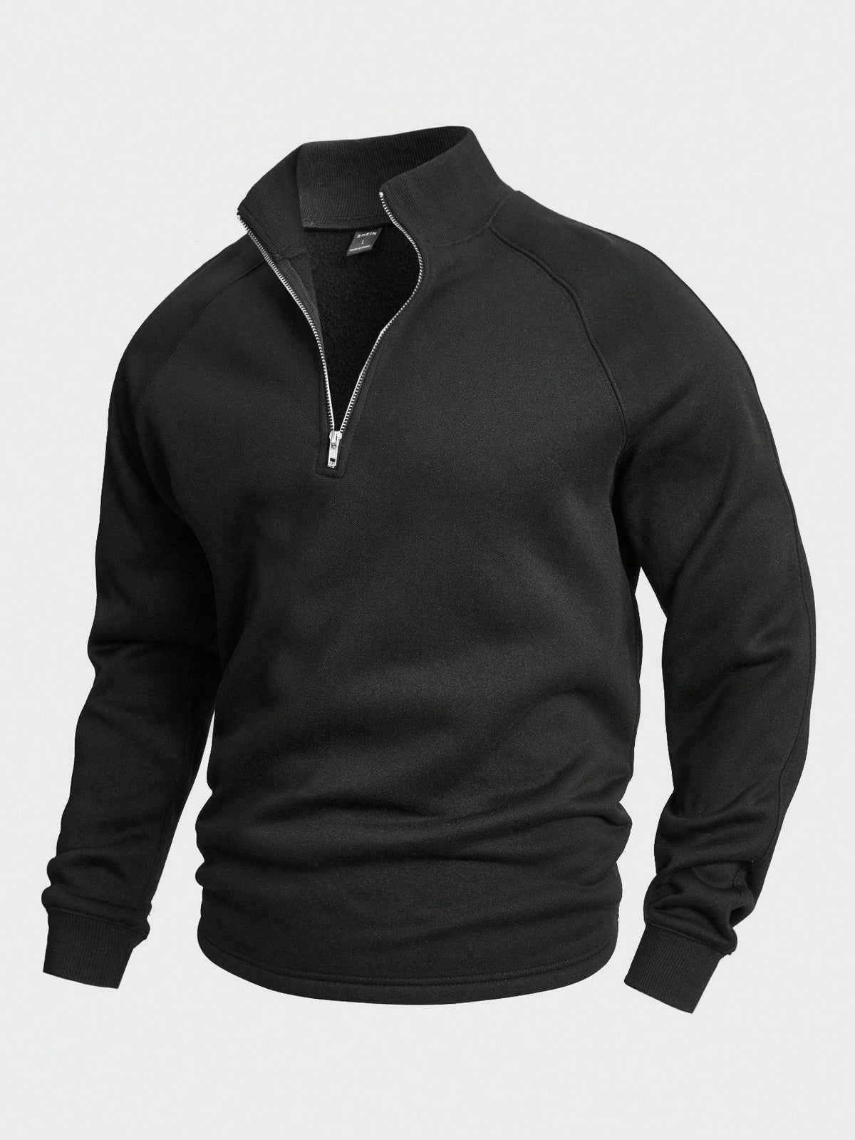 Jasper Modern Zip Sweater - Black