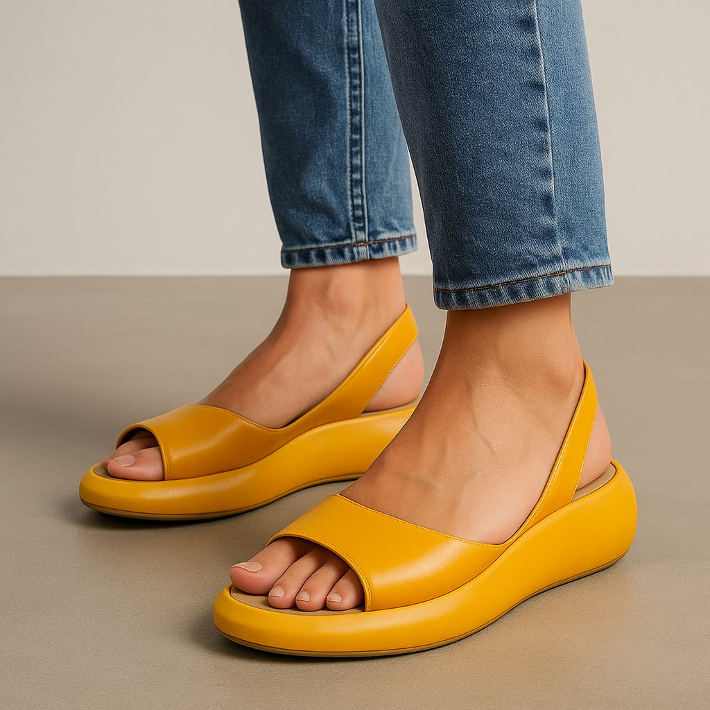 Ruby sandals in Yellow