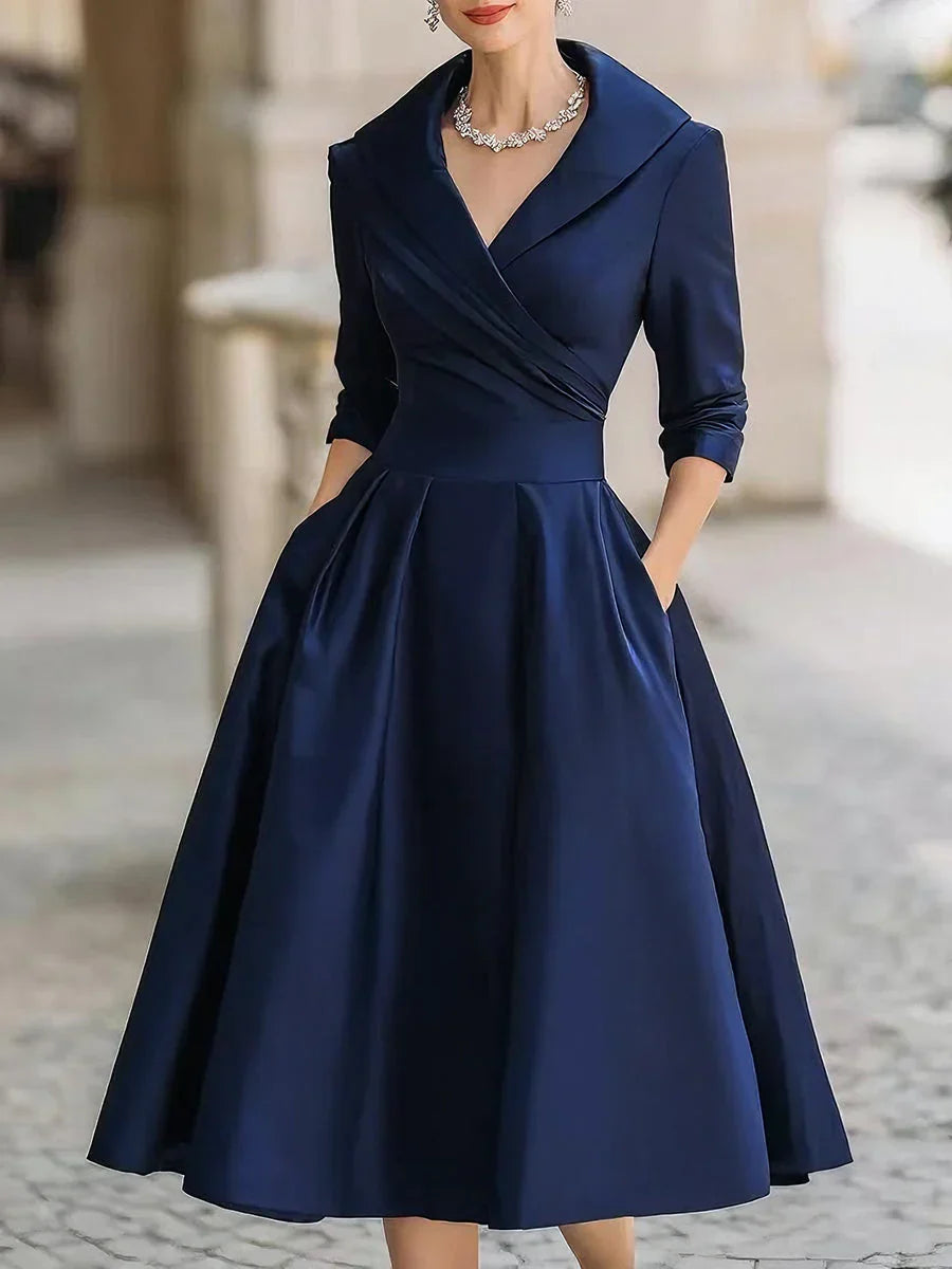 Clara Elegant Satin Dress