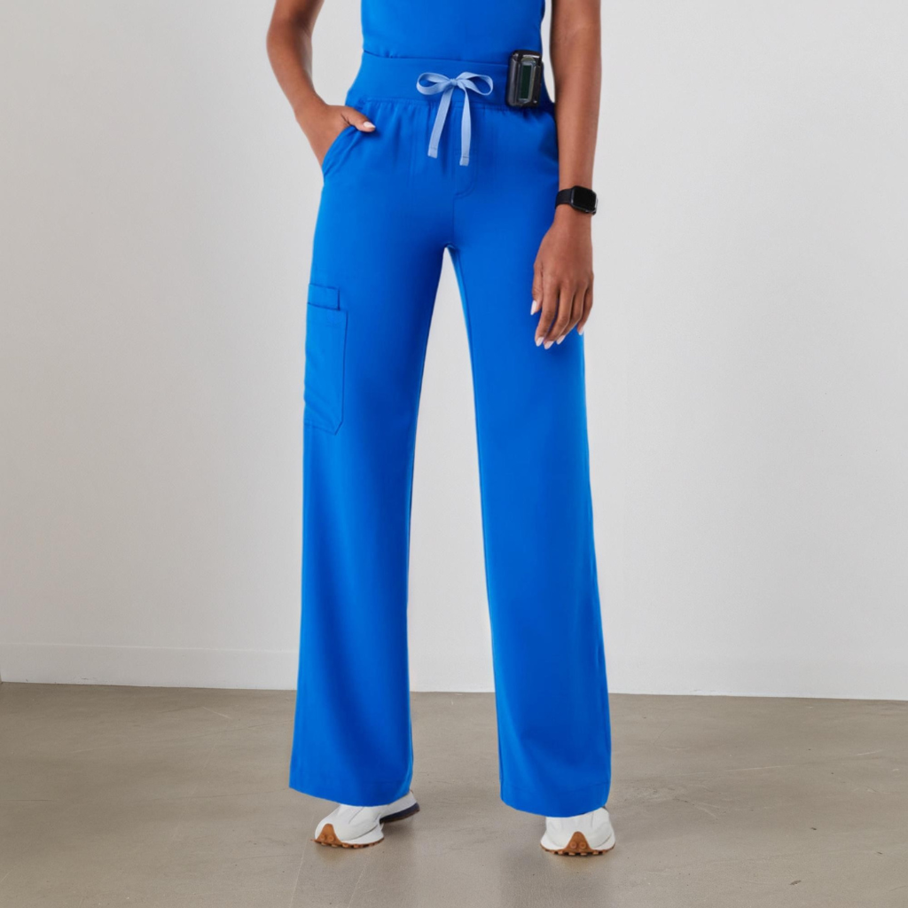 Nora High-Waisted Wide-Leg Utility Pants