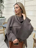 Elise Elegant Cape Coat