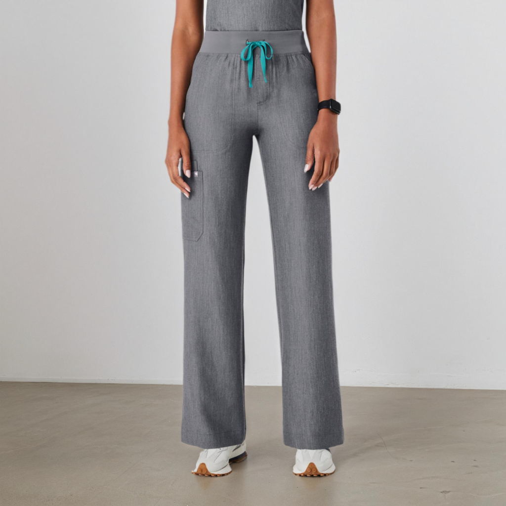 Nora High-Waisted Wide-Leg Utility Pants