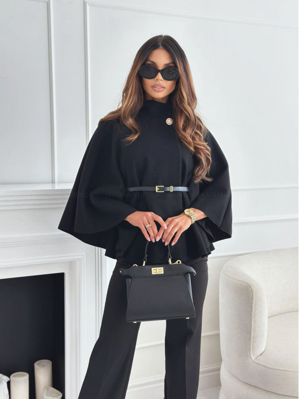 Leona Belted Butterfly Sleeve Jacket