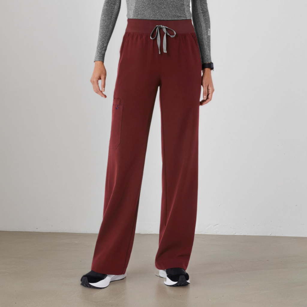 Nora High-Waisted Wide-Leg Utility Pants