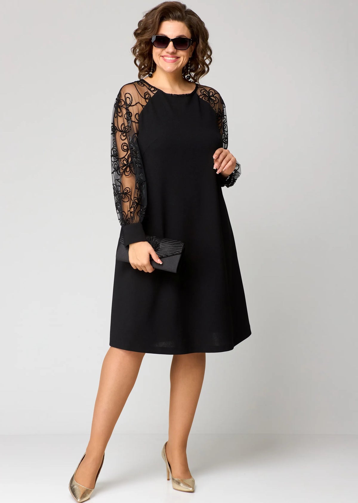 Harlow Lace Dress - Black