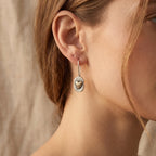 Wren Vintage Heart Earrings detail