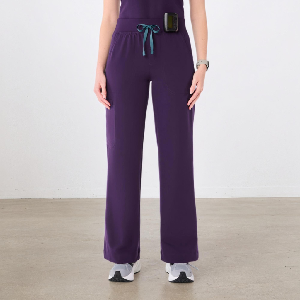 Nora High-Waisted Wide-Leg Utility Pants