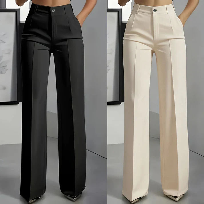 Adriana High-Waisted Suit Trousers