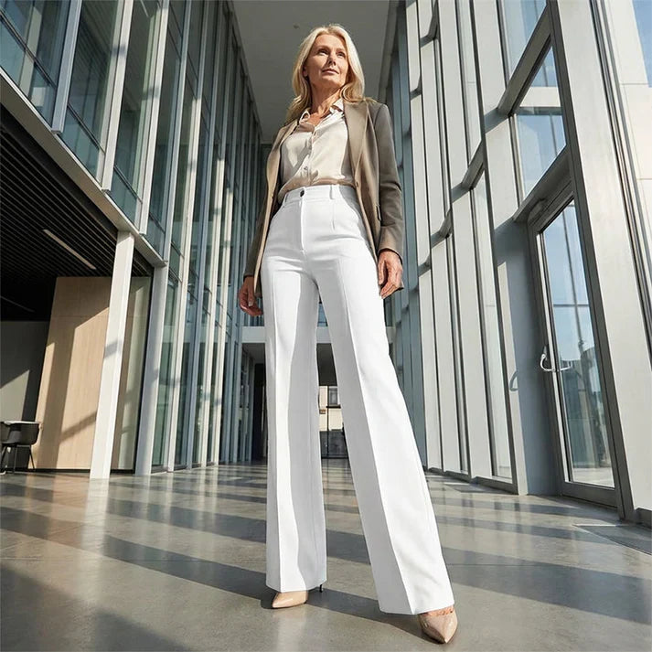 Adriana High-Waisted Suit Trousers