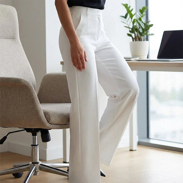 Adriana High-Waisted Suit Trousers