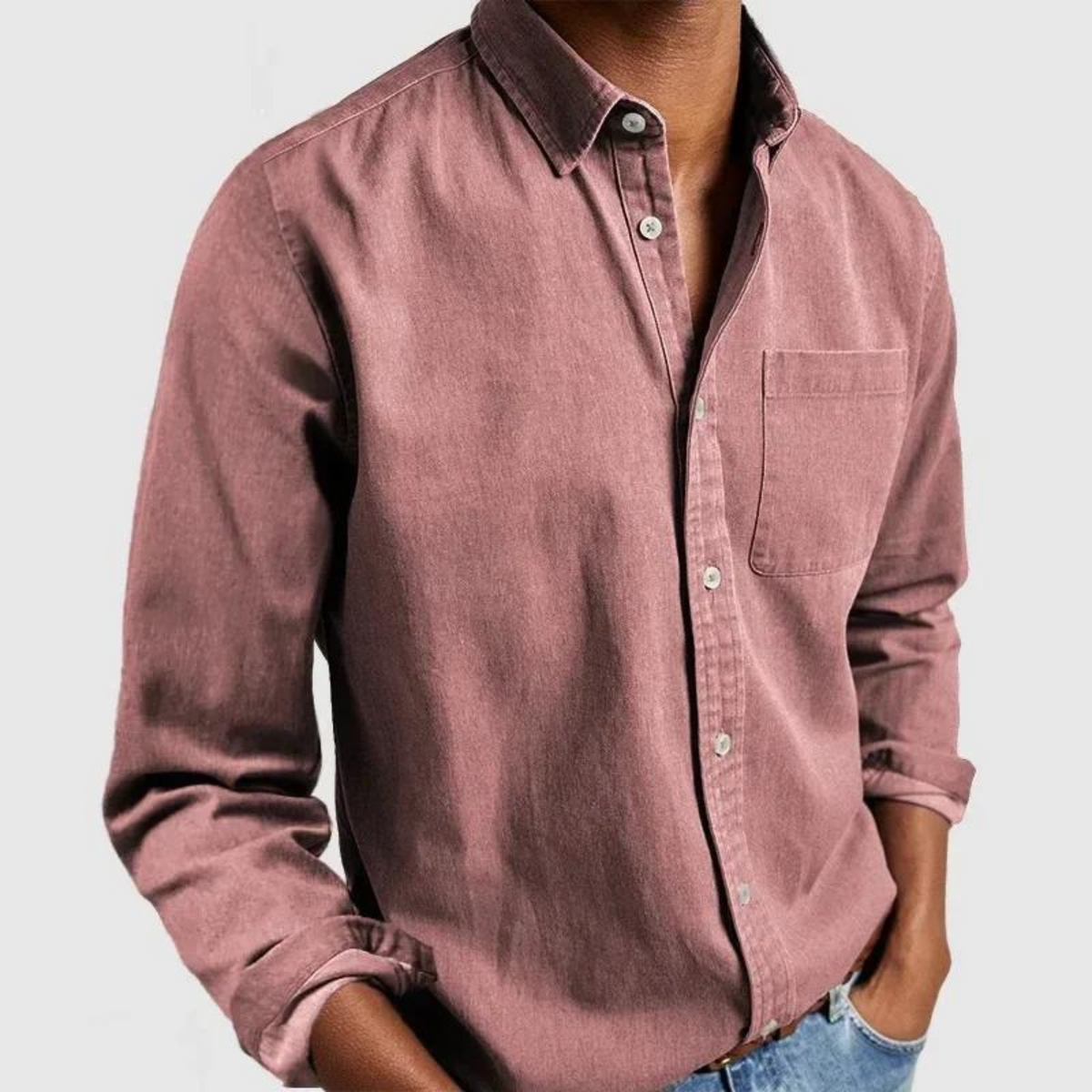 Bennett Classic Collared Shirt - Pink