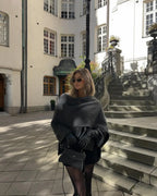 Elise Elegant Cape Coat