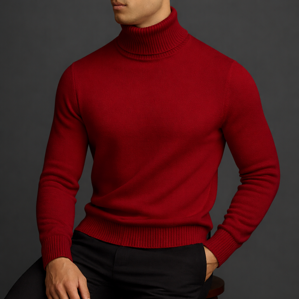 Enzo Merino Wool Turtleneck