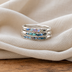 Imogen Triple-Layer Opal Ring