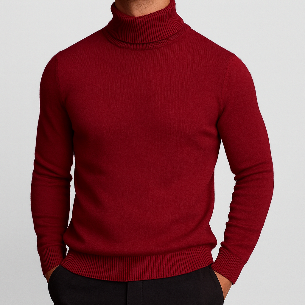 Enzo Merino Wool Turtleneck