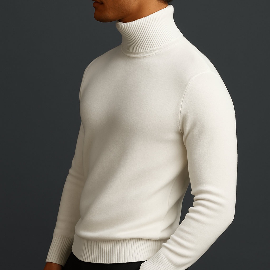 Enzo Merino Wool Turtleneck