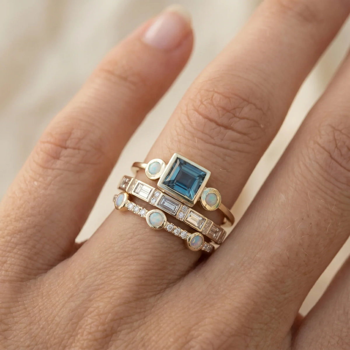 Rosalind Ocean Crystal Ring detail