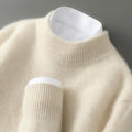 Belinda Cashmere-Blend Mock Neck Sweater