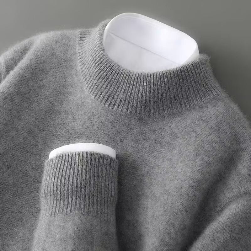 Belinda Cashmere-Blend Mock Neck Sweater