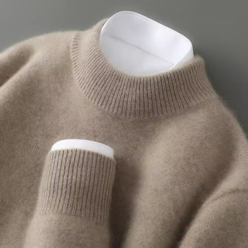 Belinda Cashmere-Blend Mock Neck Sweater