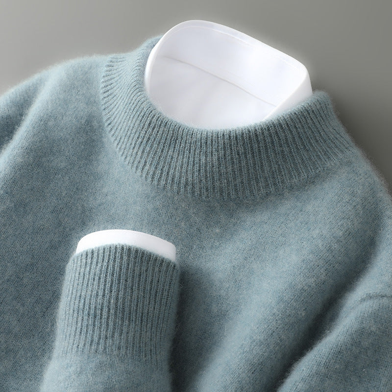 Belinda Cashmere-Blend Mock Neck Sweater