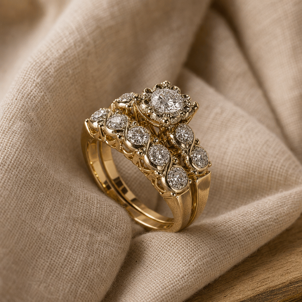 Greta Cluster Halo Ring