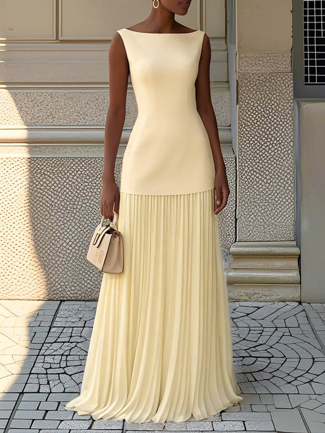 Serena Pleated Maxi Dress