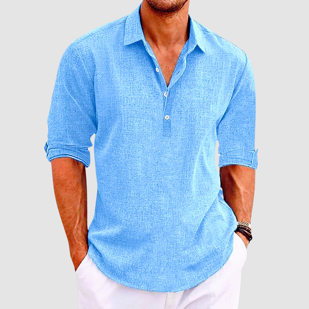 Holden Refined Collared Shirt - Blue