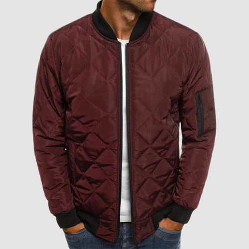 Callum Lightweight Spring Jacket - Purple (Burgundy)
