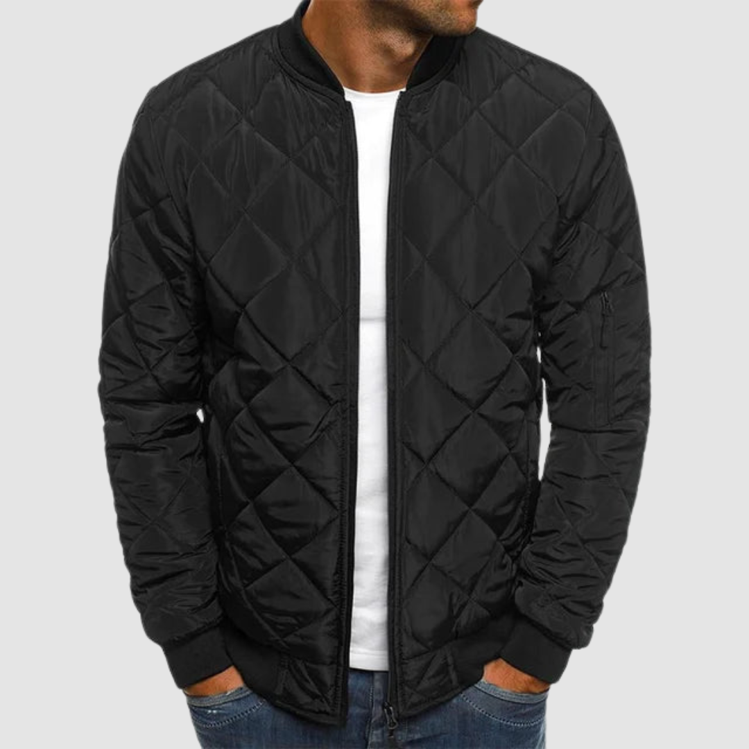 Callum Lightweight Spring Jacket - Black