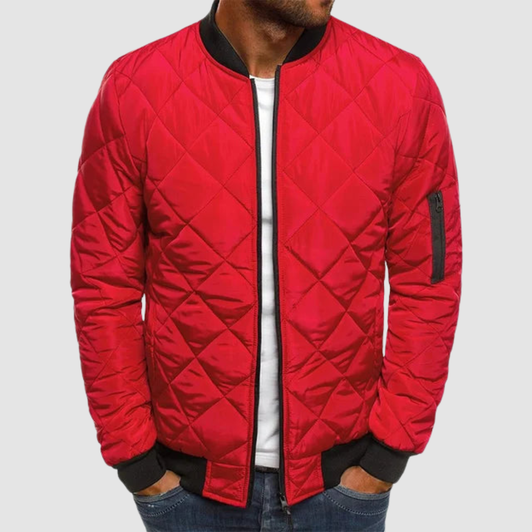 Callum Lightweight Spring Jacket - Red