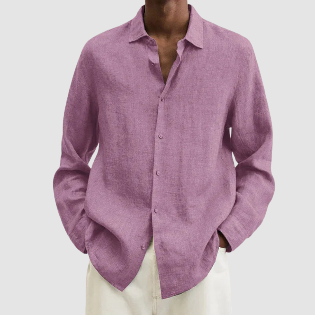 Kellan Button-Up Shirt - Pink