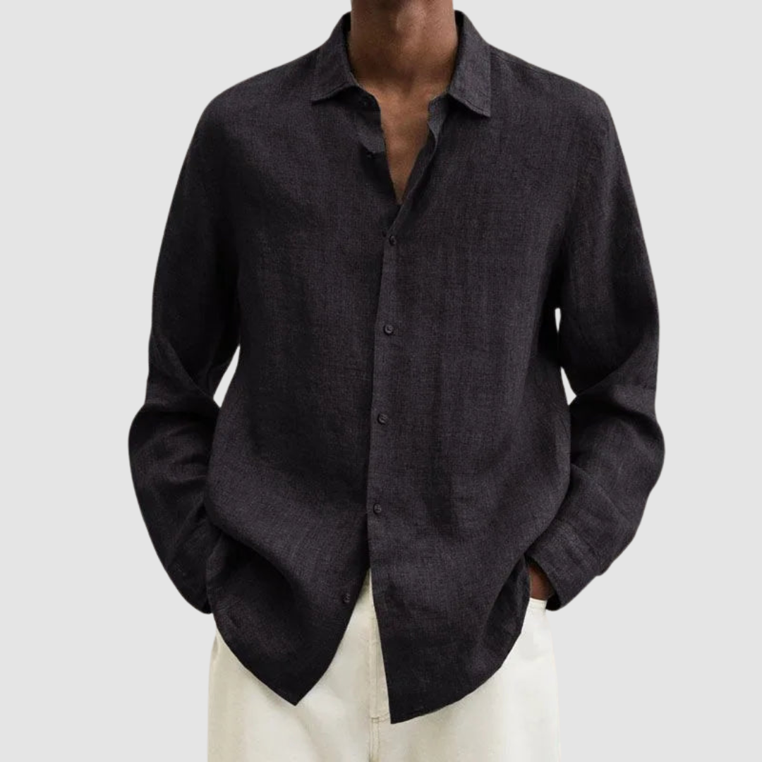 Kellan Button-Up Shirt - Black