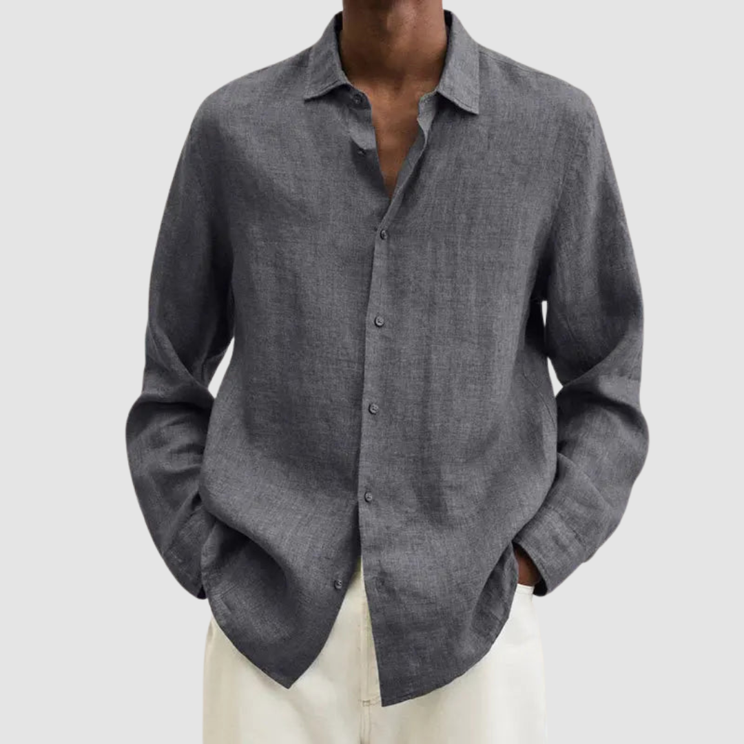 Kellan Button-Up Shirt - Gray