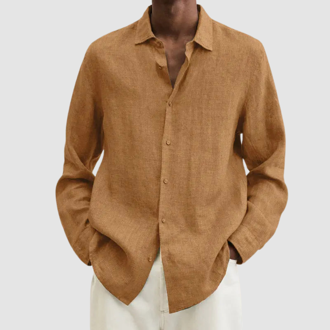 Kellan Button-Up Shirt - Brown (Khaki)