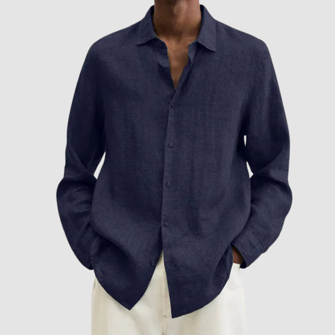 Kellan Button-Up Shirt - Navy