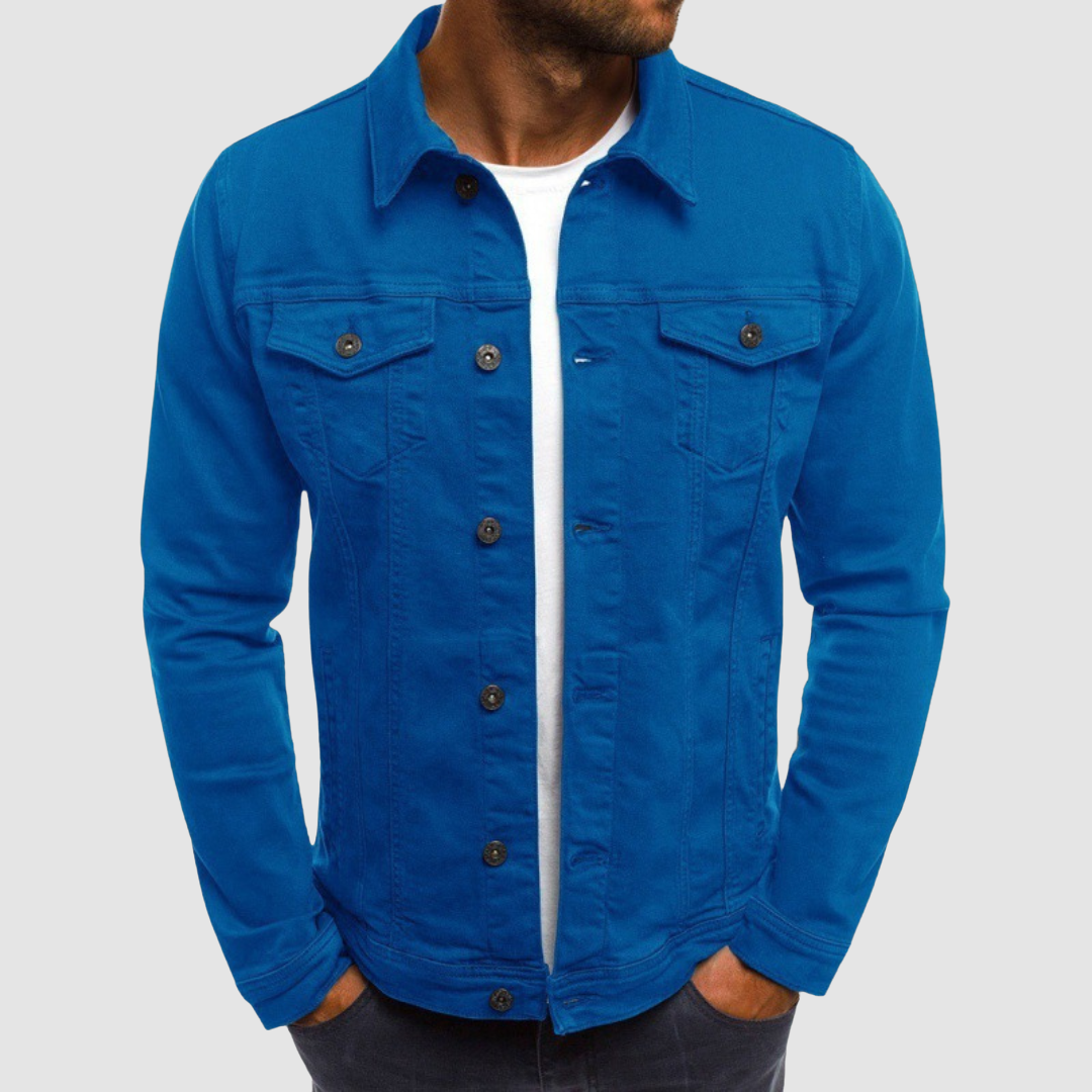 Emmett Rugged Cotton Jacket - Blue