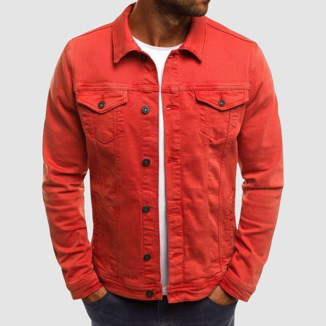 Emmett Rugged Cotton Jacket - Red
