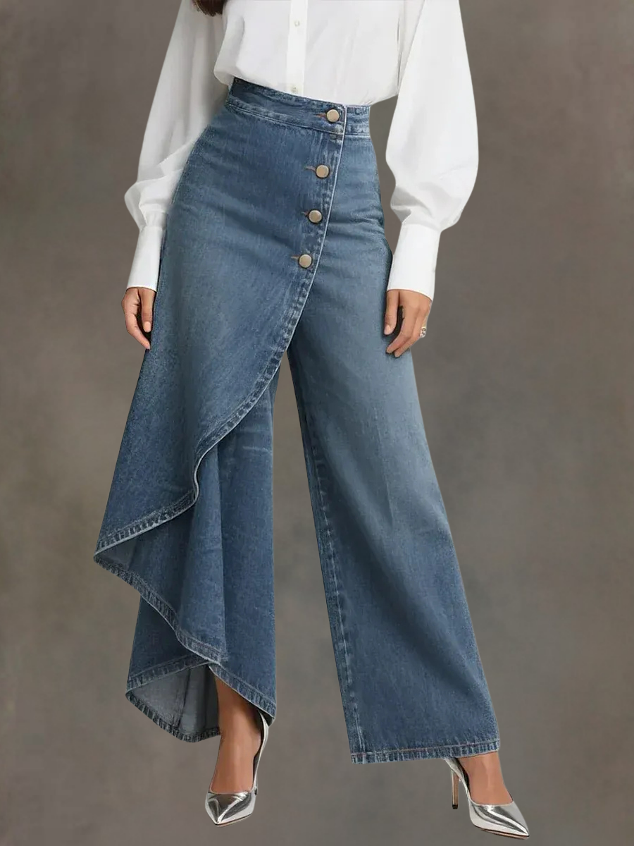 Zara High-Waisted Wide-Leg Jeans