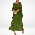 Marielle Bohemian Maxi Dress - Green