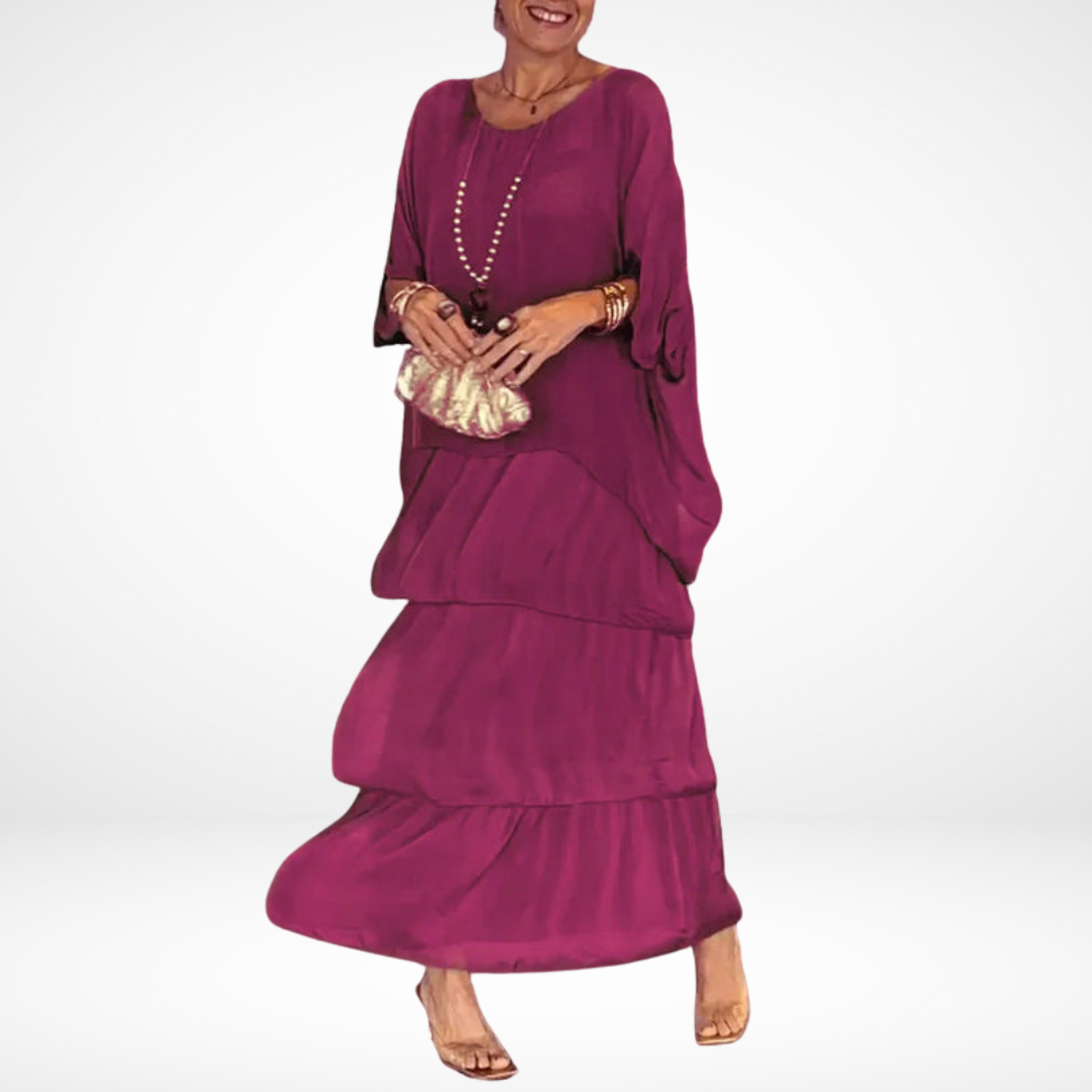 Marielle Bohemian Maxi Dress - Pink