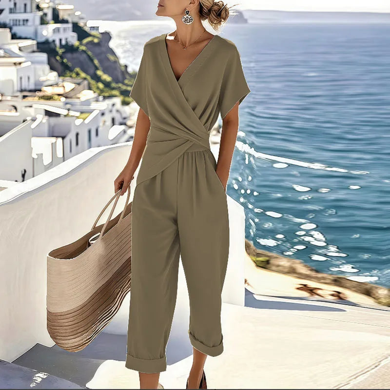 Faye Two-Piece Set - Brown