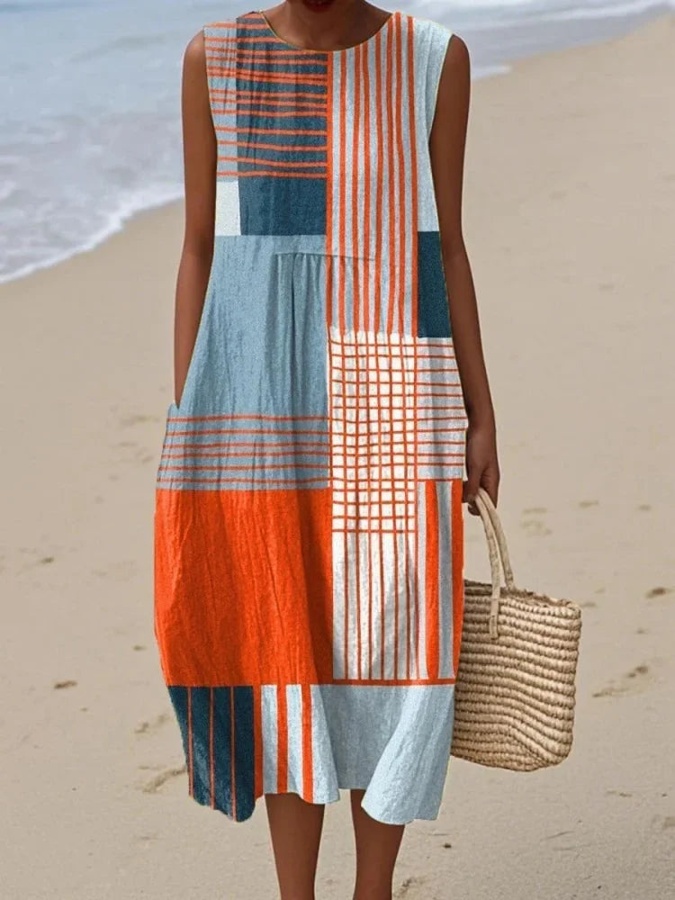 Iris dress in Orange