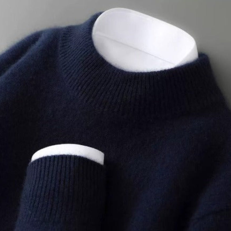 Belinda Cashmere-Blend Mock Neck Sweater
